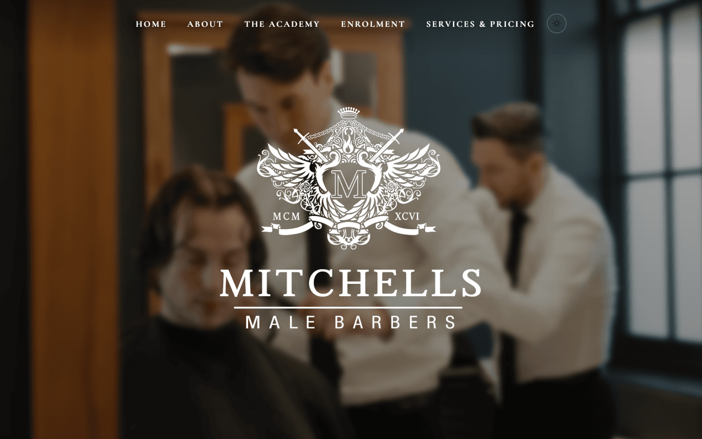 Heritage barbershop brand screenshot 1